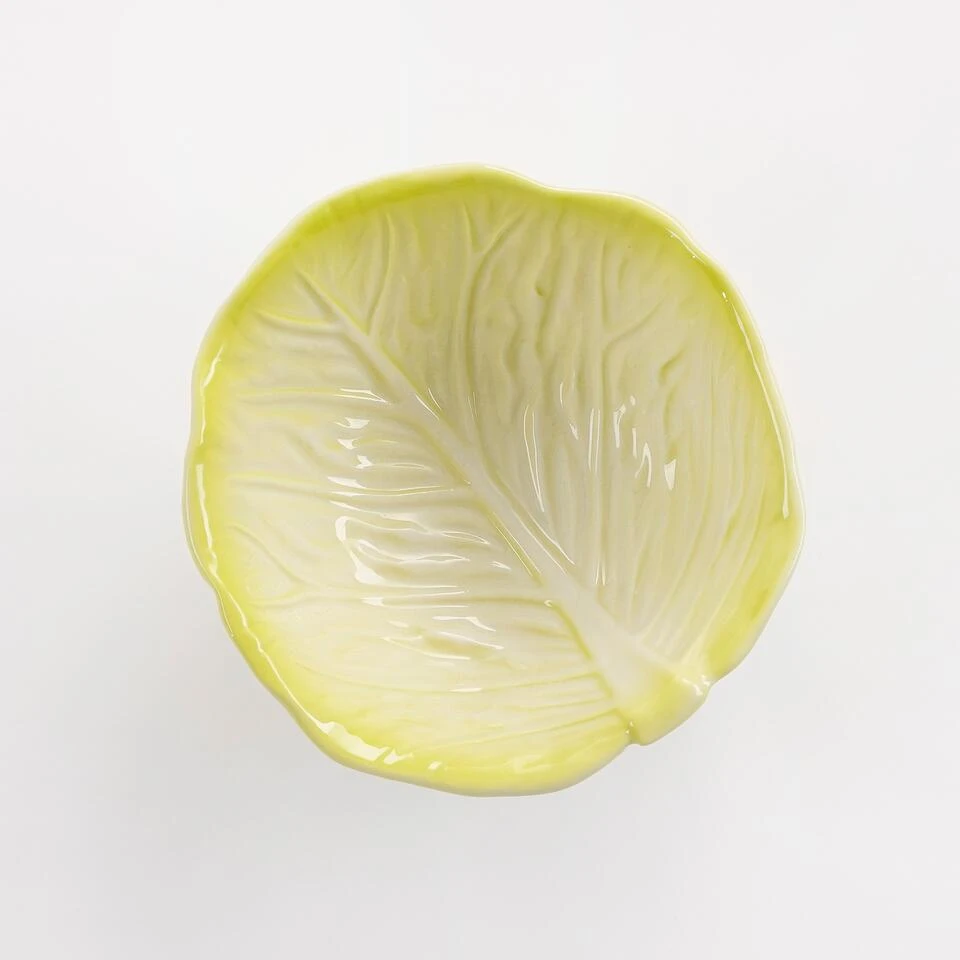 Mica Decorations Schaal Sla - L12 X B12 Cm - Keramiek - Lichtgroen - Afbeelding 4