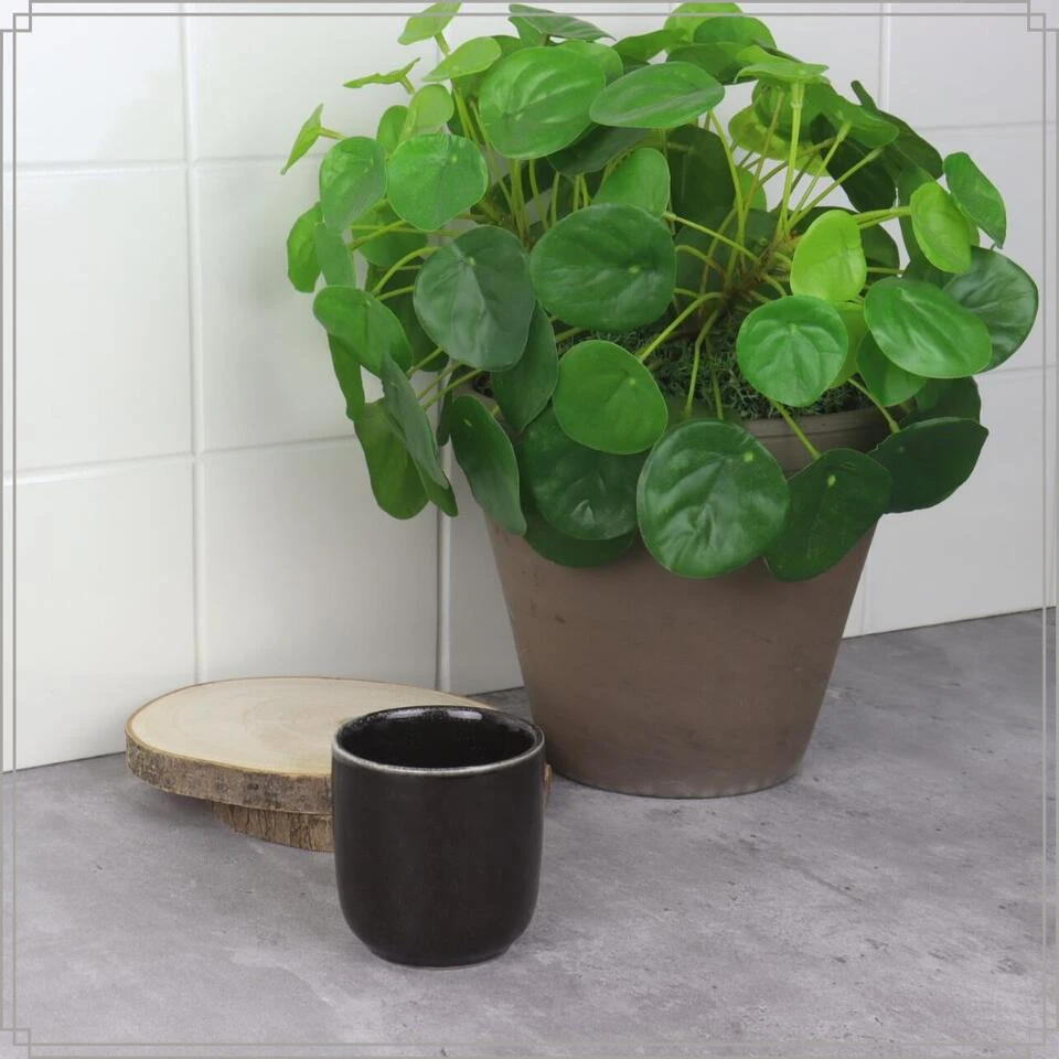 OTIX Espresso Kopjes Set Van 6 100 Ml Zwart - Afbeelding 3