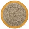 Secret De Gourmet Placemat - Zeegras Geel - Rond - 39 Cm