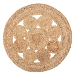 Atmosphera Placemat - Jute Naturel - Rond - 38 Cm