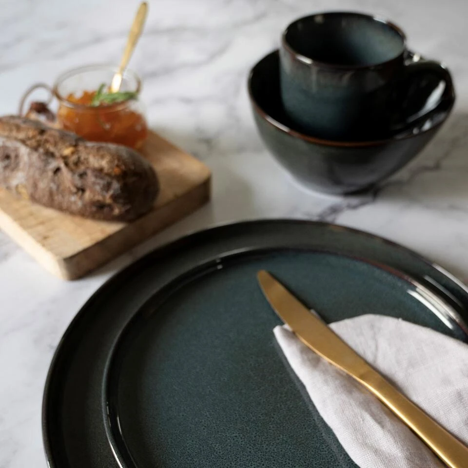 Dutch Rose Bord 27 Cm Blauw - Afbeelding 4