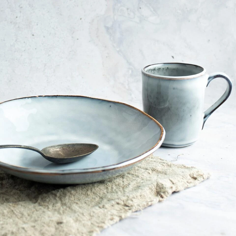 Dutch Rose Bord Diep 23,5 Blauw - Afbeelding 4