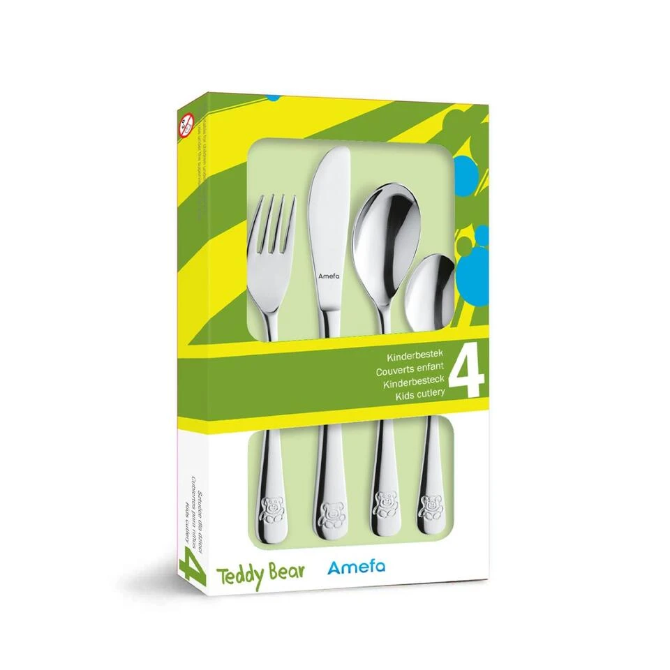 Amefa Teddy - 4-delige Kinderbestekset - Afbeelding 3