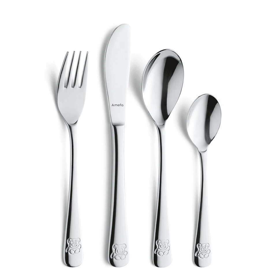 Amefa Teddy - 4-delige Kinderbestekset