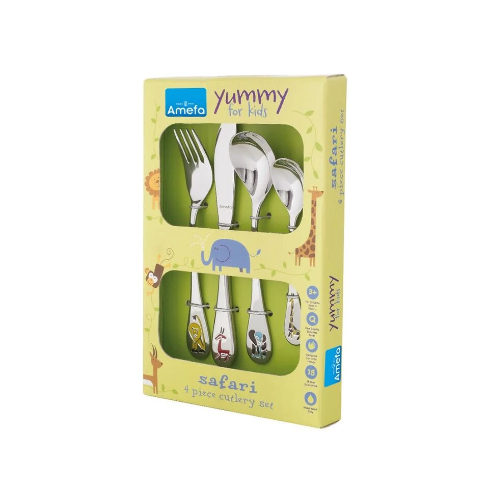 Amefa Safari - 4-delige Kinderbestekset - Afbeelding 3