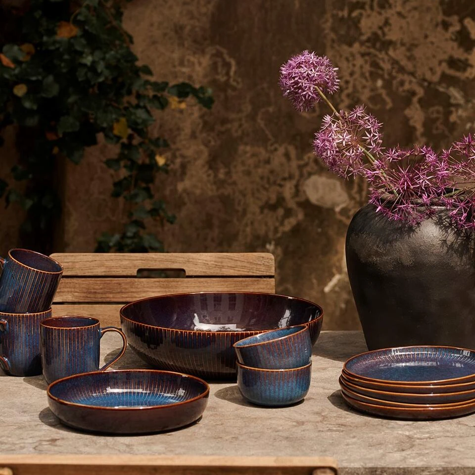 Dutch Rose Sapphire Bord 21.5 Blauw - Afbeelding 4