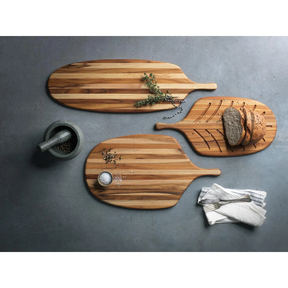 Teakhaus Canoe Collection - Broodplank Met Greep 43x23cm - Afbeelding 4
