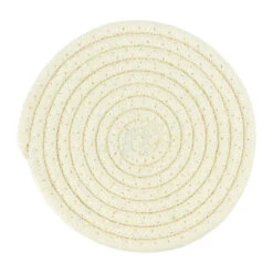 Krumble Pannenonderzetter Rond - Katoen - Beige