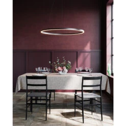 Mistral Home - TAFELKLEED - Linnenlook - 160 X 270 Cm - Zwart