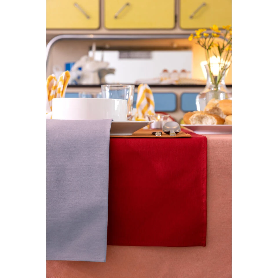 Mistral Home - TAFELLOPER - Waterafstotend - 45 X 145 Cm - Lila - Afbeelding 2