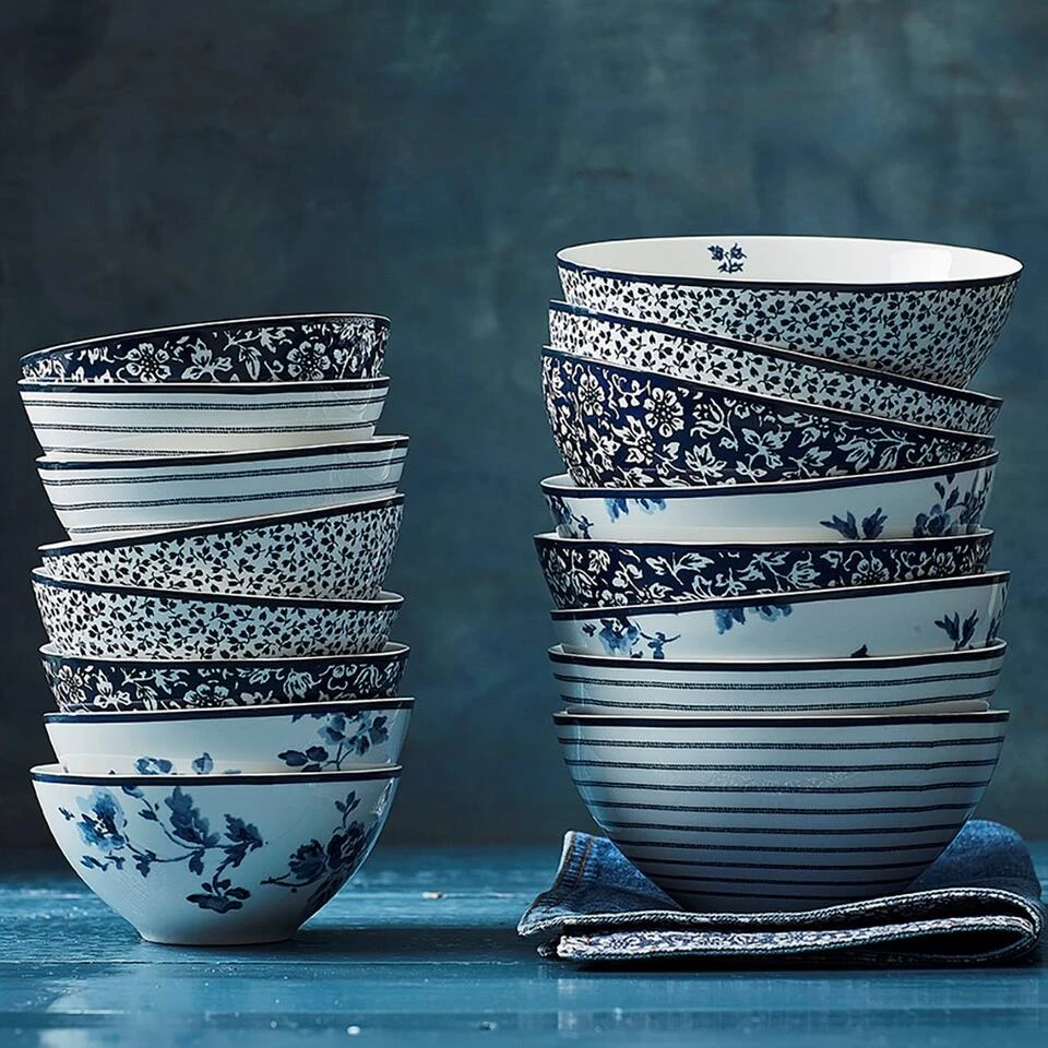 Laura Ashley Giftset 4 Kommen 16 Cm China Rose - Afbeelding 4