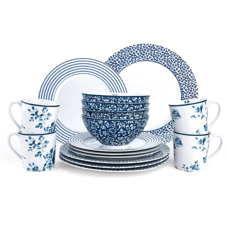 Laura Ashley Set 16 Delig Servies 4 Persoons - Afbeelding 2