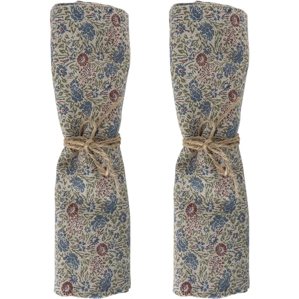 Laura Ashley Set 2 Servetten Daniela Oxblood - Afbeelding 2