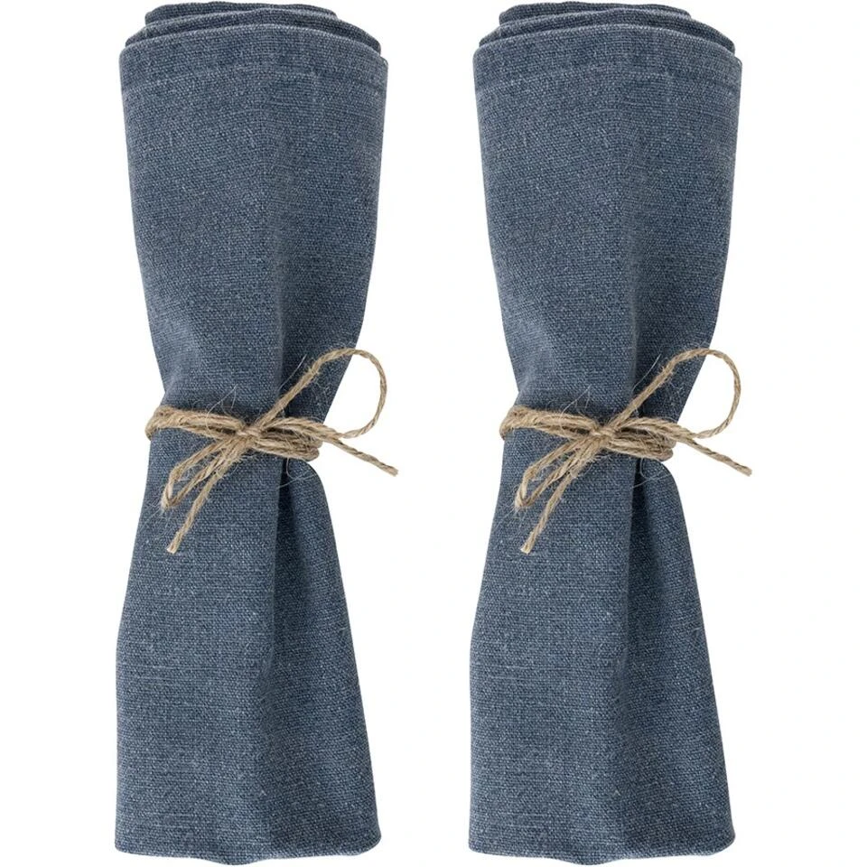 Laura Ashley Set 2 Servetten Wild Clematis Blauw Uni - Afbeelding 2