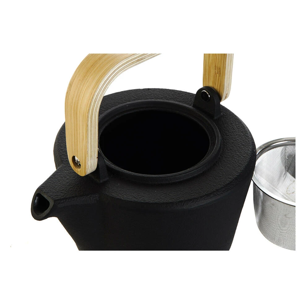 Items Kitchen Theepot - Gietijzer - 1300 Ml - Mat Zwart - Afbeelding 2