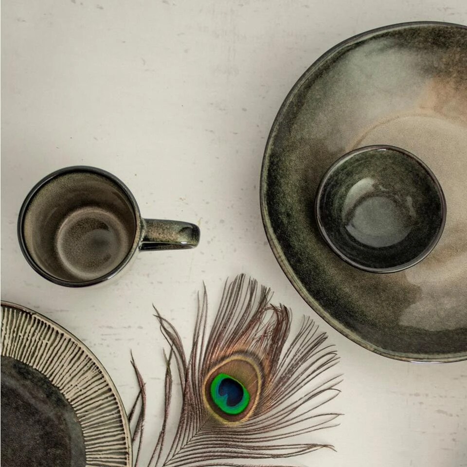 Dutch Rose Set 4 Dutch Rose Beker Groen 39 Cl. - Afbeelding 4