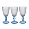 Vivalto - Luxe Wijnglazen Monaco Serie Set 6x Op Blauwe Voet 240 Ml
