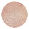 Krumble Placemat Rond - PVC - Rosegoud