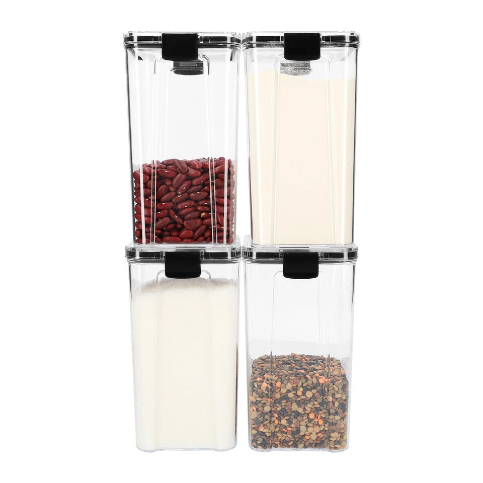 Krumble Voorraadpot Plastic 1300 Ml - Set Van 4