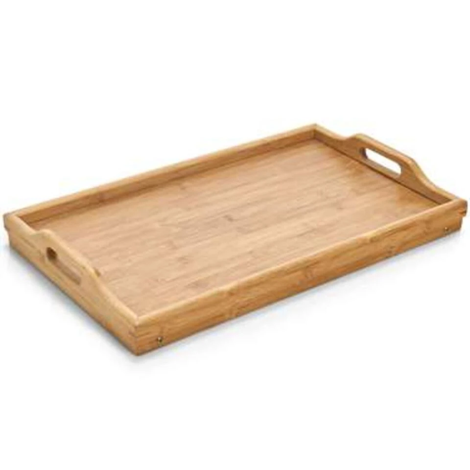 Zeller Dienblad - Op Poten - Bamboe - Inklabpaar - 50 X 30 Cm - Afbeelding 2