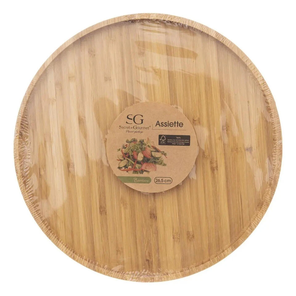 Secret De Gourmet Serveerplank - Bamboe - D26,5 Cm - Afbeelding 4