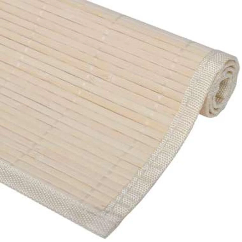 VIDAXL 6 Placemats Bamboe 30 X 45 Cm Natuurlijk - Afbeelding 4