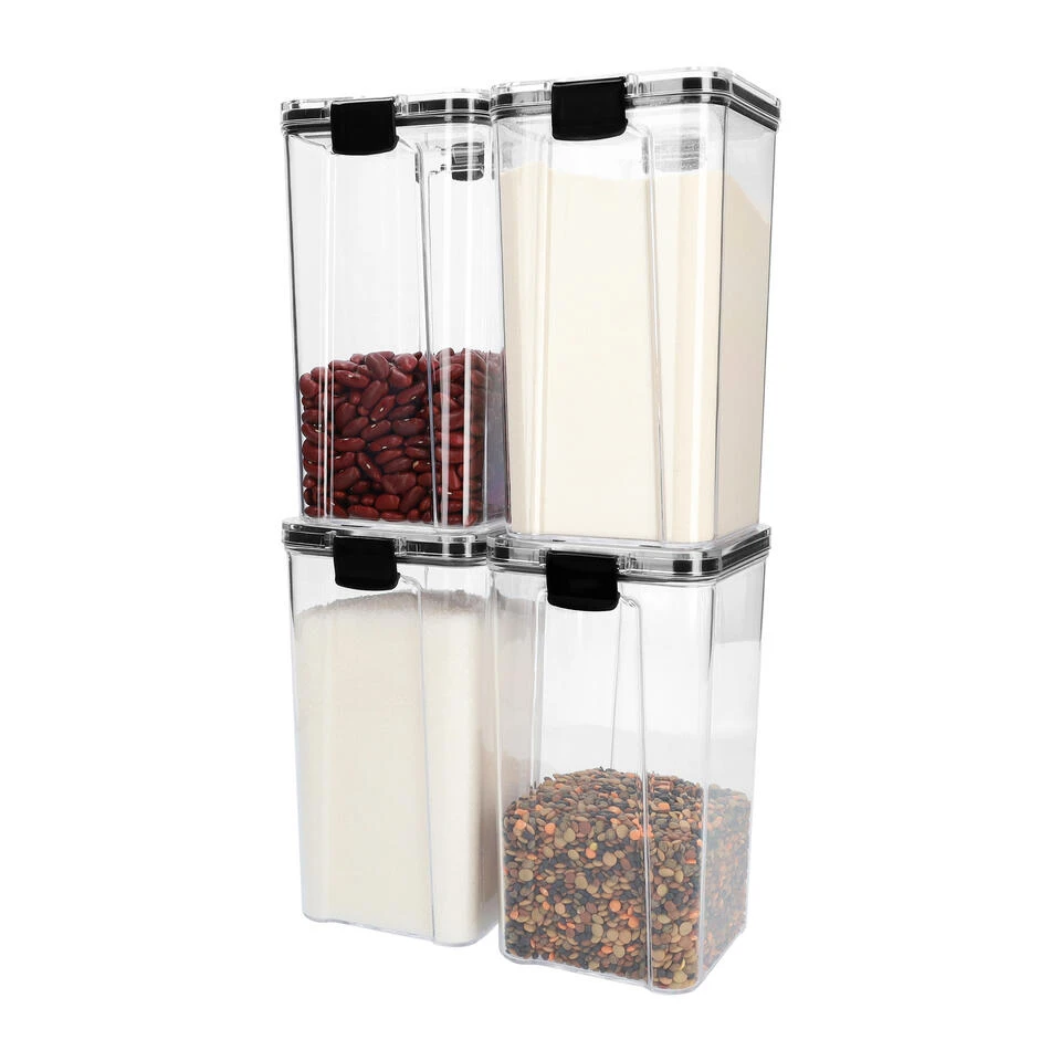 Krumble Voorraadpot Plastic 1300 Ml - Set Van 4 - Afbeelding 4