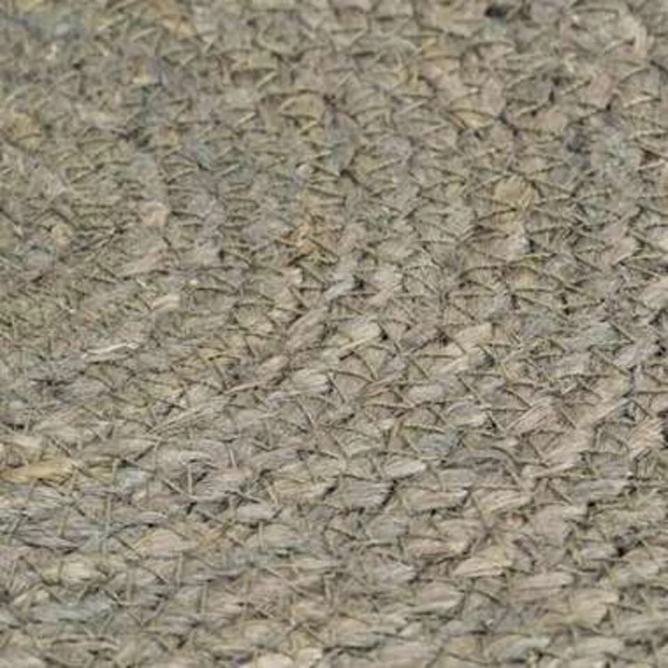 VidaXL Placemats 6 St Rond 38 Cm Jute Effen Grijs - Afbeelding 3