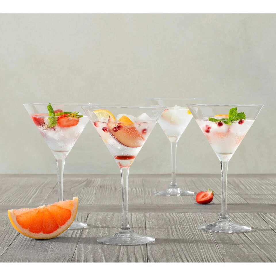 Secret De Gourmet Cocktailglazen/martiniglazen - 4x Stuks - 210 Ml - Transparant - Afbeelding 2