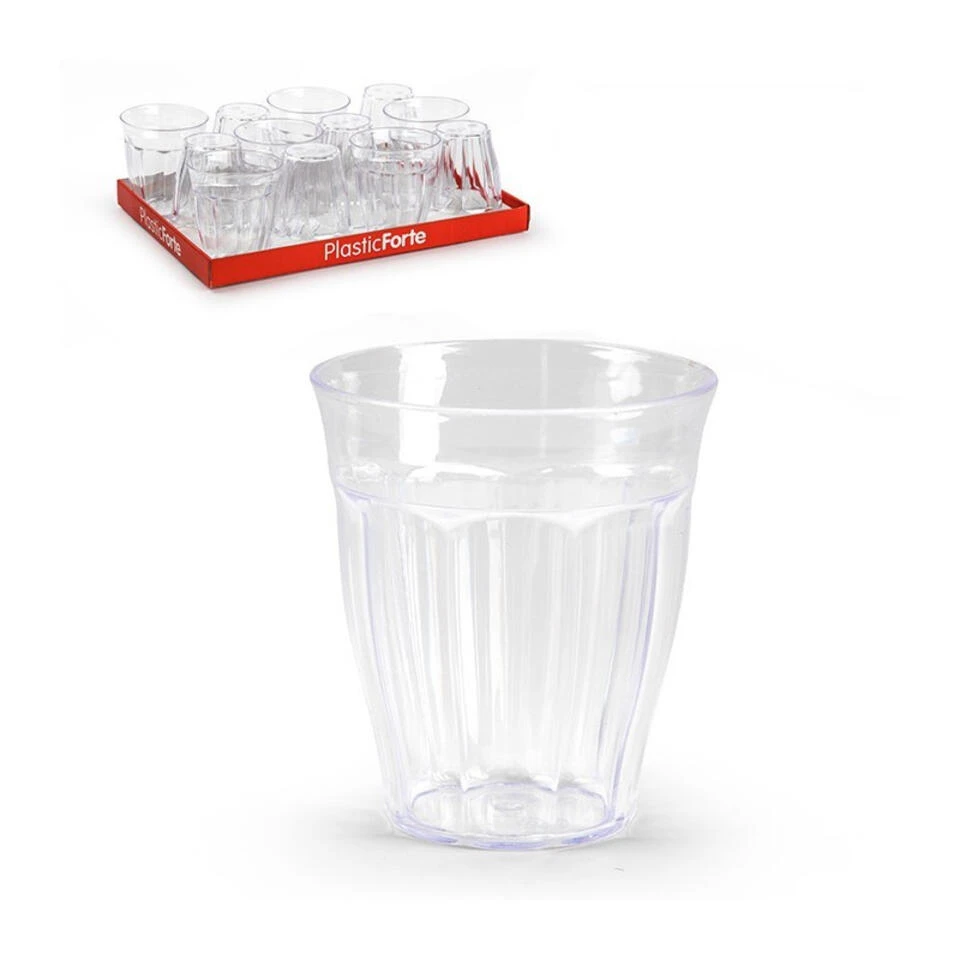 Drinkglazen Picardie - 12 Stuks - Onbreekbaar Kunststof - 250 Ml - Afbeelding 2